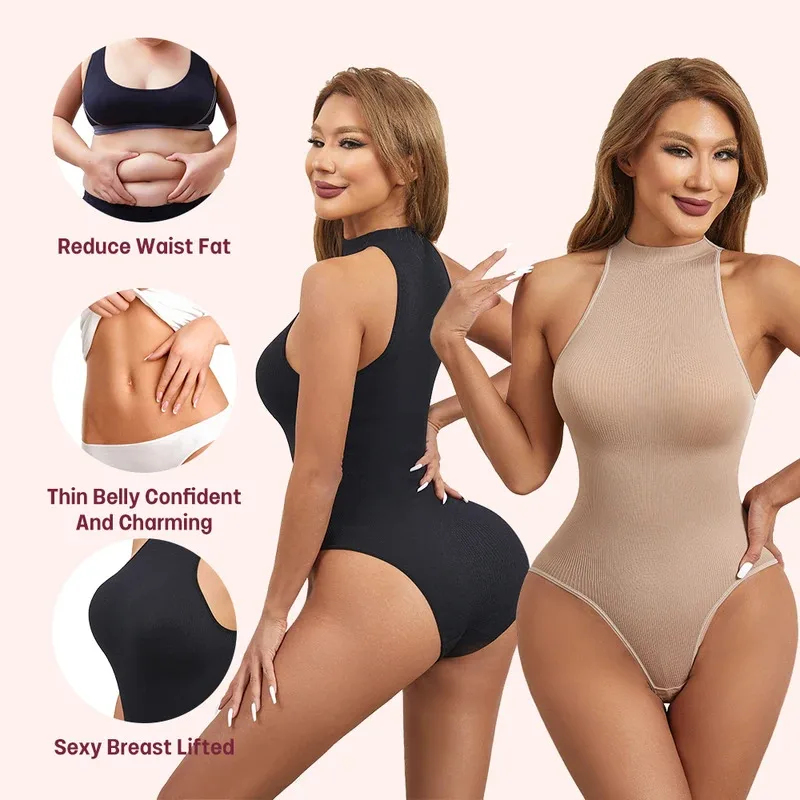 Shapewear Bodysuit Firm - High Elastic Bodysuits Sexy Sleeveless Crew