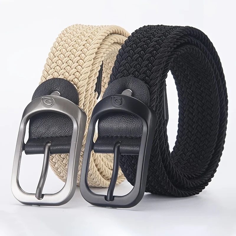 Corset Waist Cinch - Men's Belt Casual Woven Elastic Belt