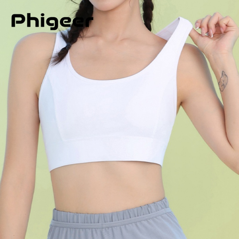 Sports Bra High Impact - PHIGEER Women High Impact Sports Bras