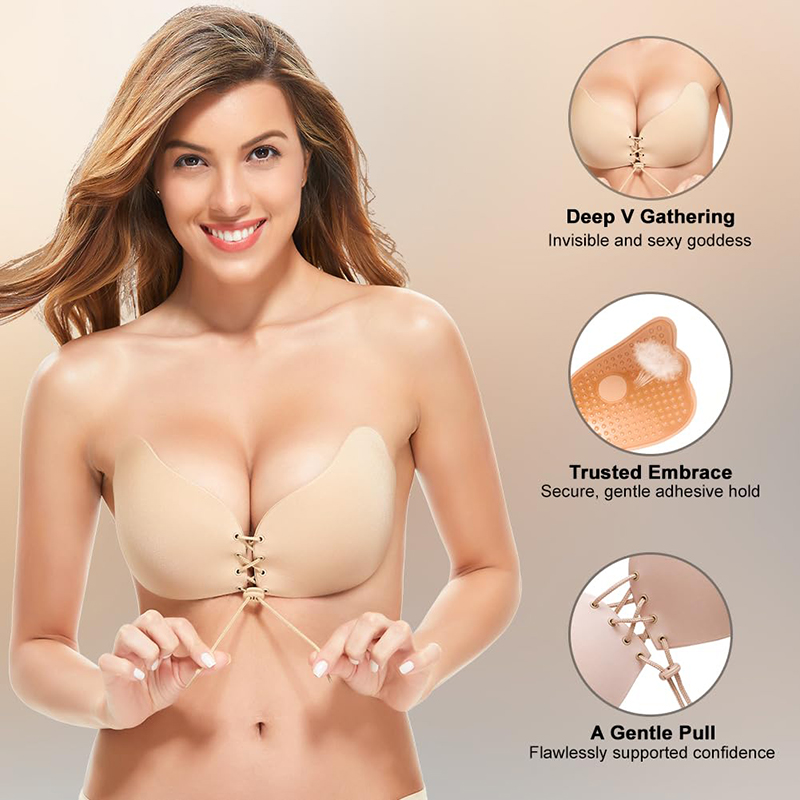 Strapless Bra Backless - 1/2 Pairs Women Summer Backless Strapless