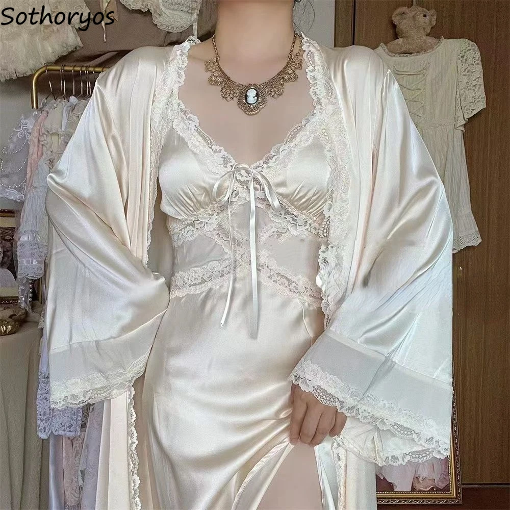 Robe Silk Women - Silk Robe Gown Sets Women Gentle