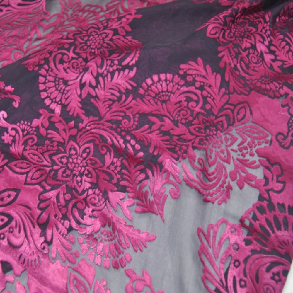 Fashion Large Pink Flower Desi - đánh giá và giá Robe Silk Women