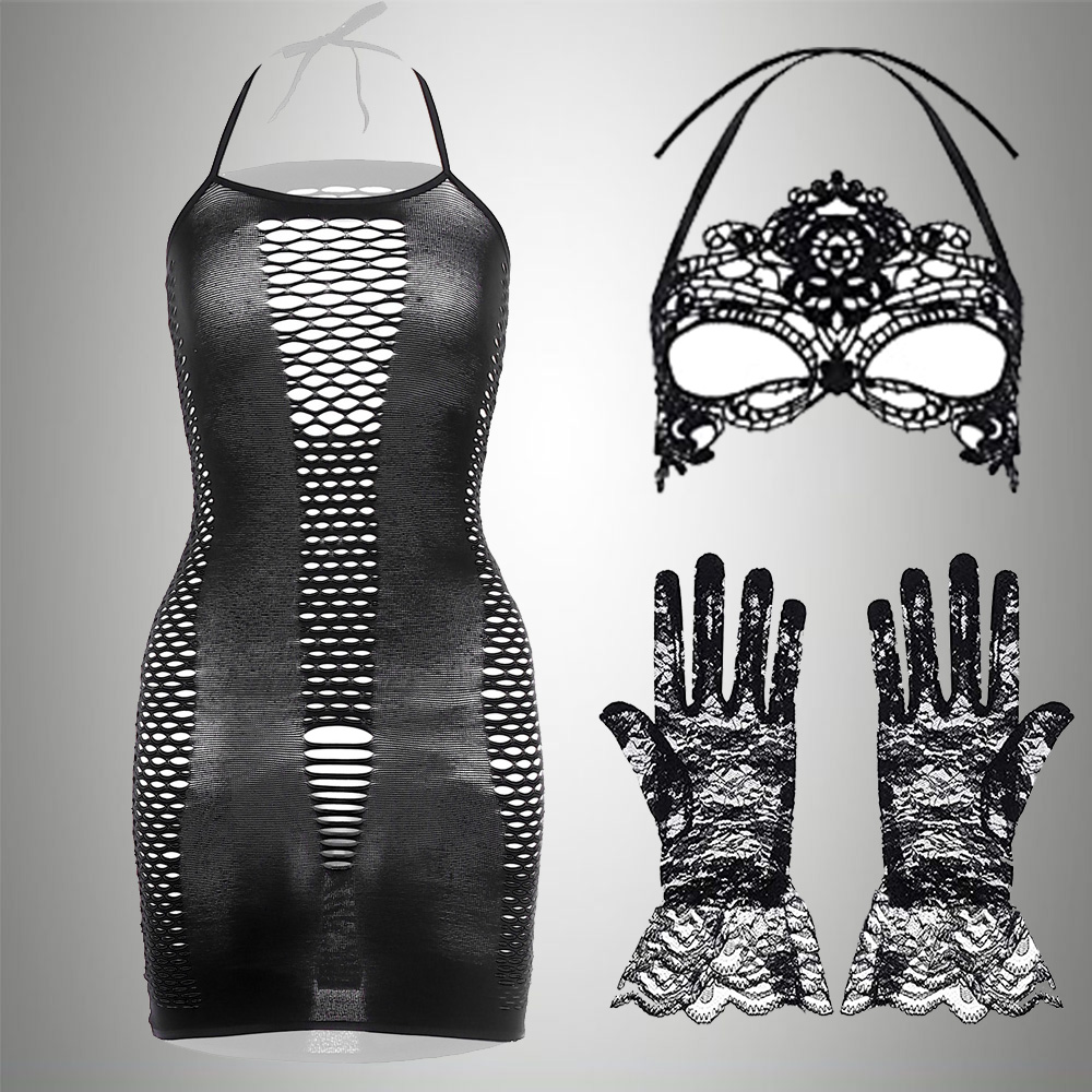 3 Trong 1 Bộ Ngoại Lai Áo + Lư - đánh giá và giá Bodystocking Fishnet