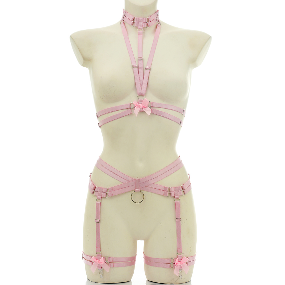Elastic Bondage Body Harness B - đánh giá và giá Garter Belt Set