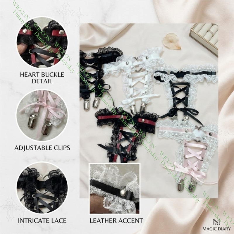 Jirai Kei Figure Ribbon Buckle - đánh giá và giá Garter Belt Set