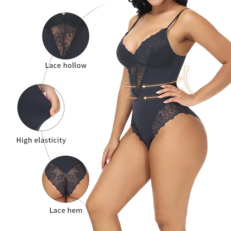 GUUDIA Lace Bodysuit V Neck La - đánh giá và giá Shapewear Bodysuit Firm