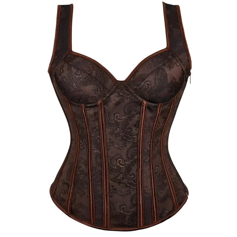 Women Floral Print Corset Top  - đánh giá và giá Shapewear Bodysuit Firm