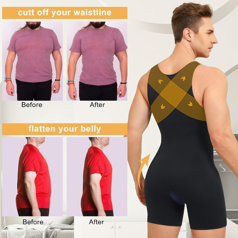 1Pcs Mens Seamless Compression - đánh giá và giá Shapewear Bodysuit Firm