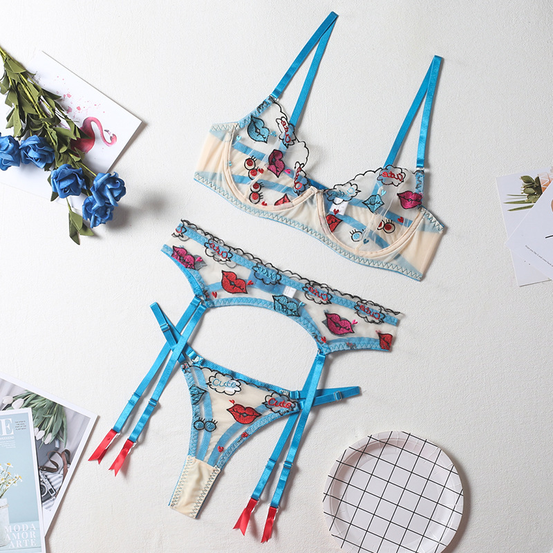 Exquisite Sexy Floral Lingerie - đánh giá và giá Garter Belt Set