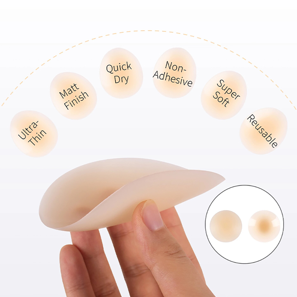 No Glue Self Adhesive Nipple C - đánh giá và giá Silicone Bra Adhesive