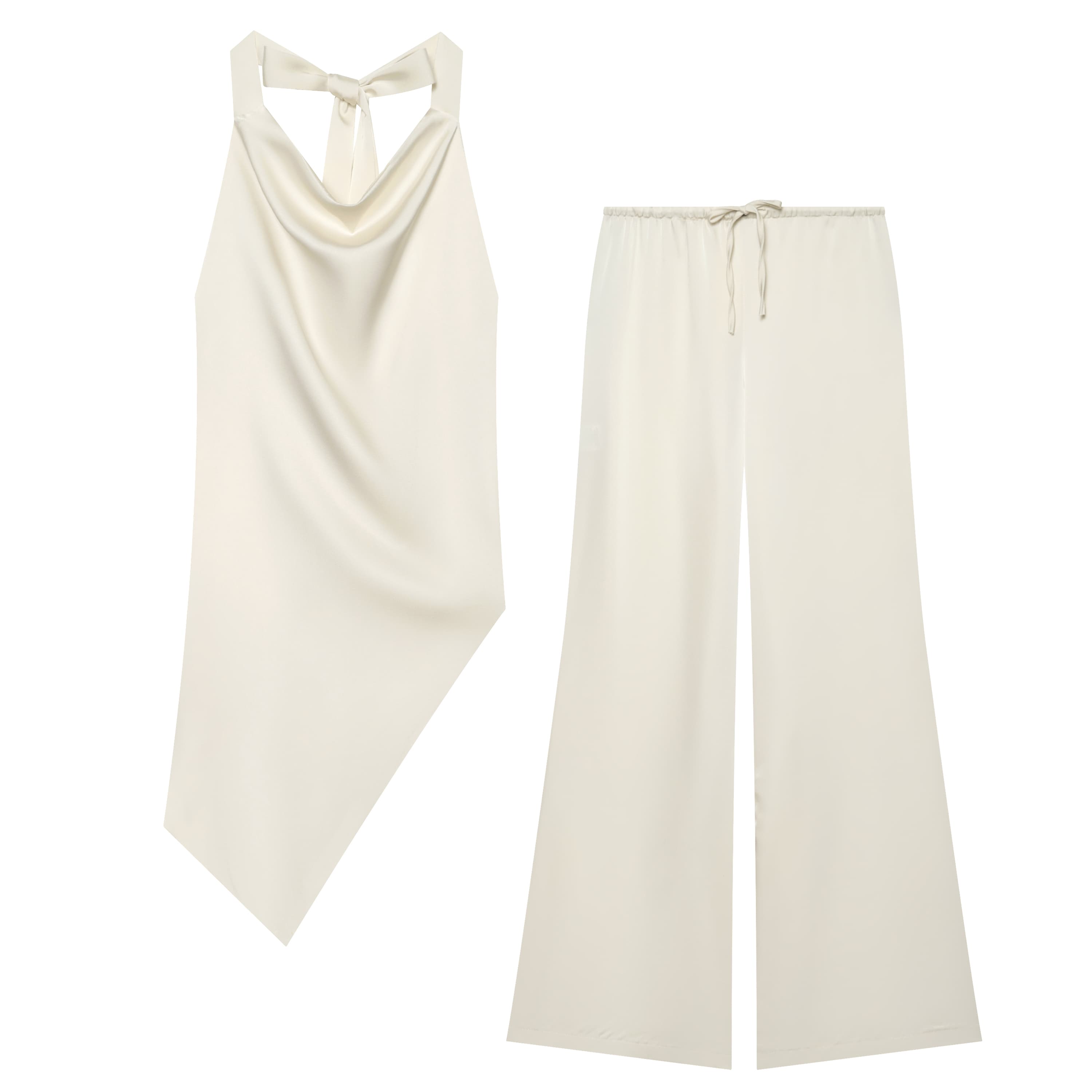 BSAY 2026 Women Satin Two Piec - đánh giá và giá Cami Top Lace