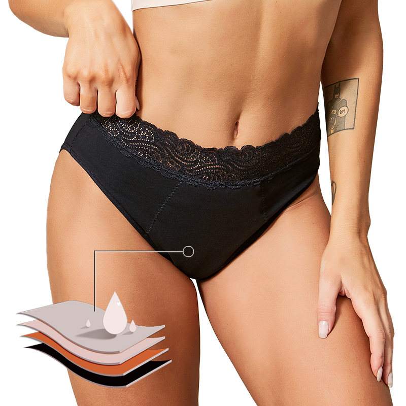 Cotton comfortable eco-friendl - đánh giá và giá Period Panty Absorbent