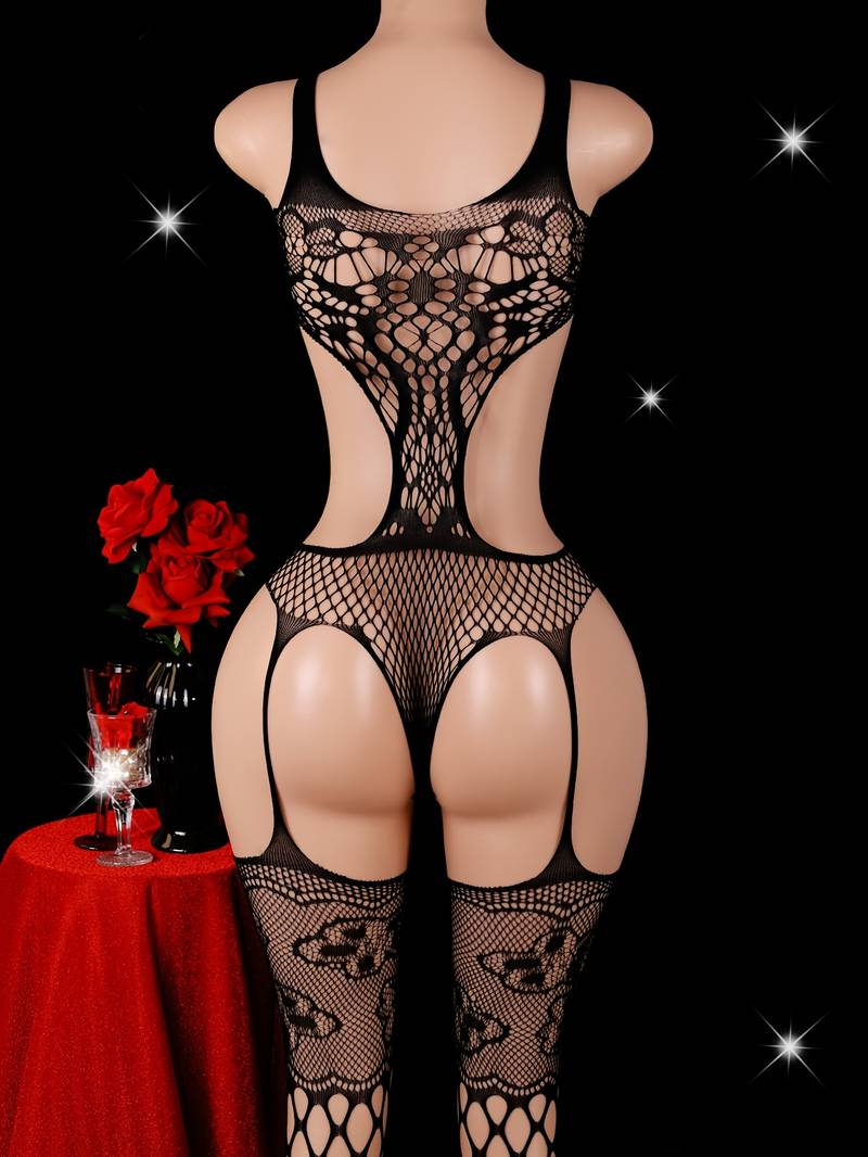 Sling Round Neck Vests Push Up - đánh giá và giá Bodystocking Fishnet