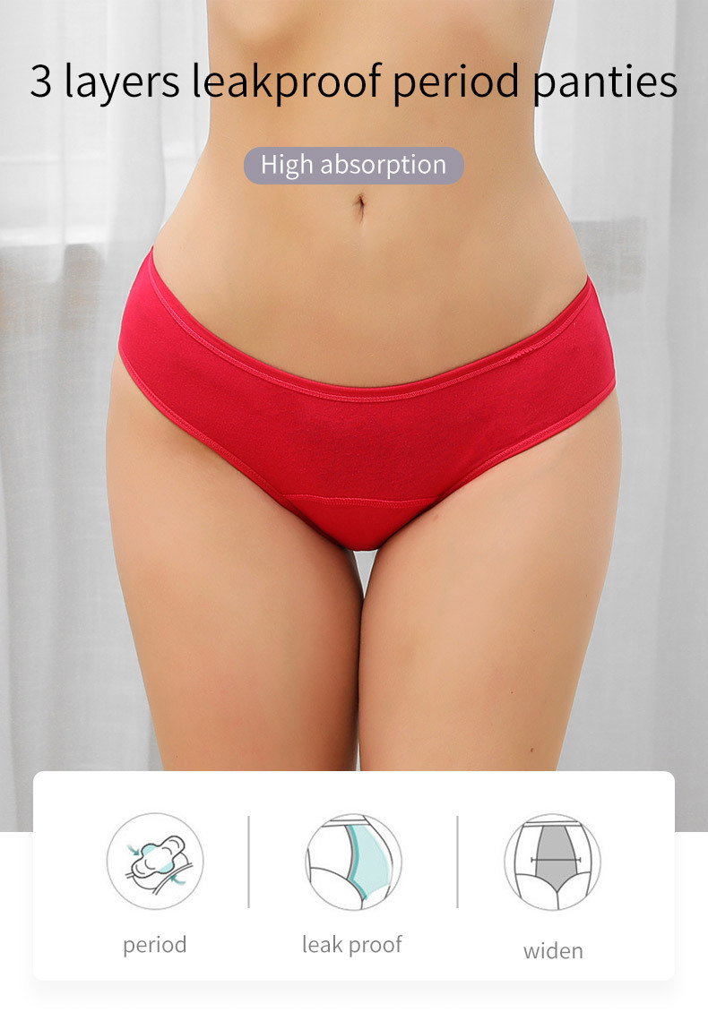 Hot Sale Mid-Rise Seamless Men - đánh giá và giá Period Panty Absorbent
