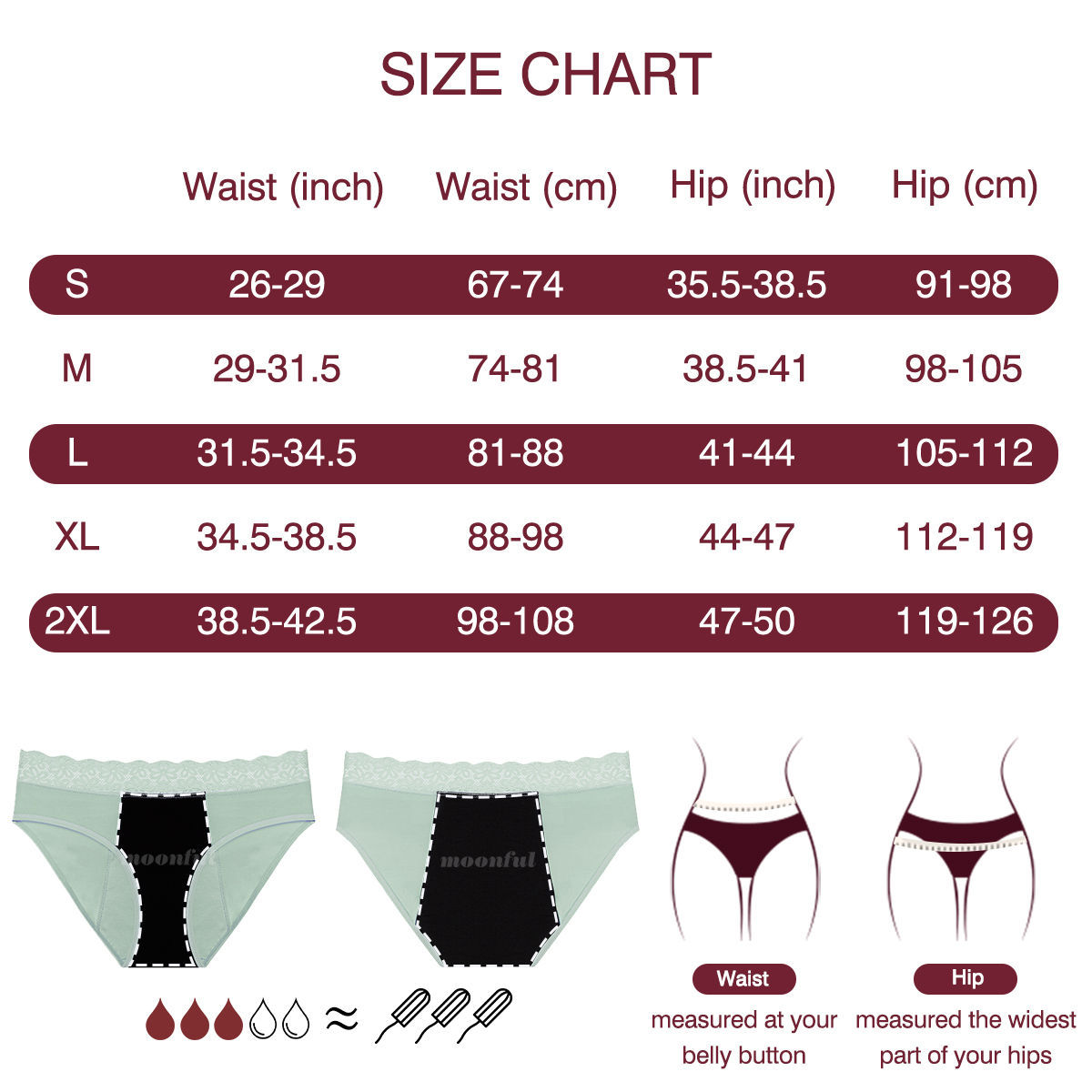 Menstrual Cycle Absorbent Unde - đánh giá và giá Period Panty Absorbent