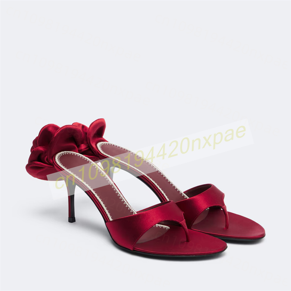 Women Red Satin Thong Mule San - đánh giá và giá Slip Dress Satin