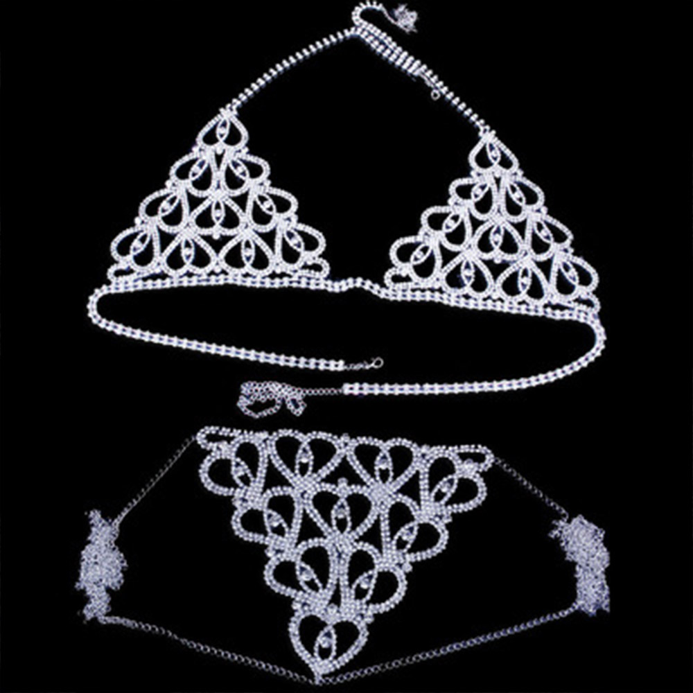 Fashion Rhinestone Heart Bra T - đánh giá và giá Thong Bikini Women
