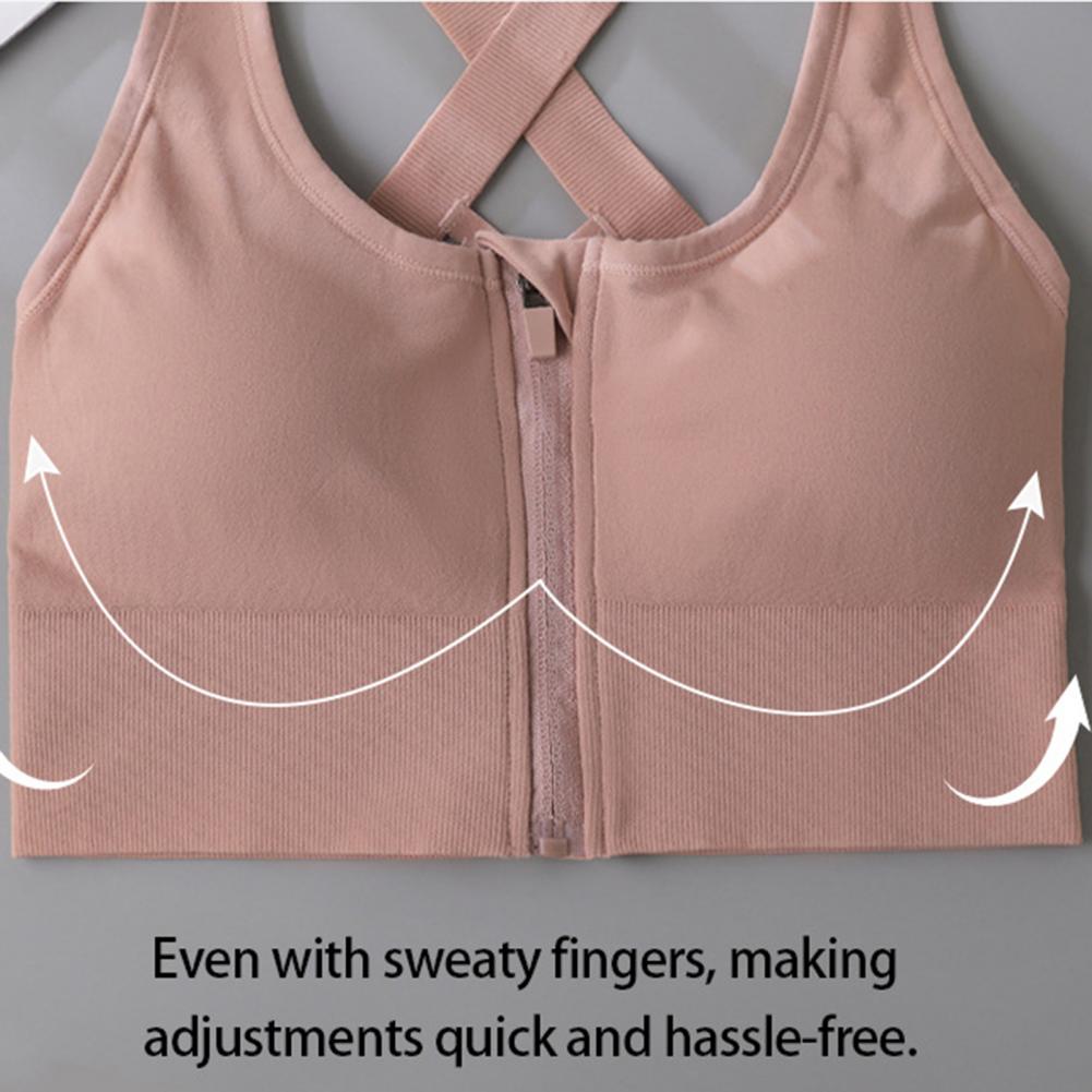 Zip Front Wireless Sports Bra  - đánh giá và giá Sports Bra High Impact