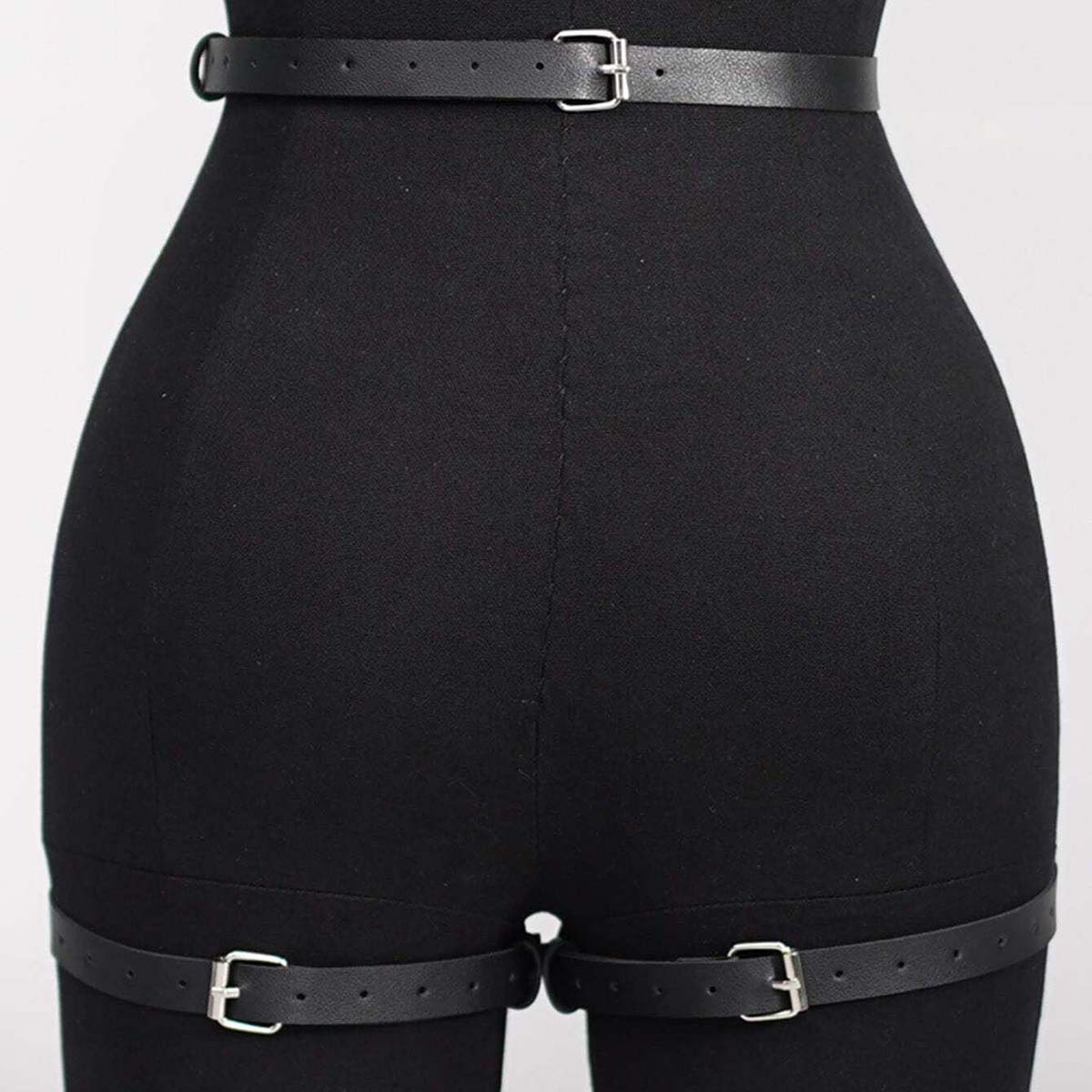 Oth Punk PU Leather Full Waist - đánh giá và giá Garter Belt Set