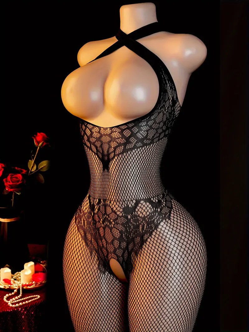 Sling Halter Neck Baby Dolls U - đánh giá và giá Bodystocking Fishnet