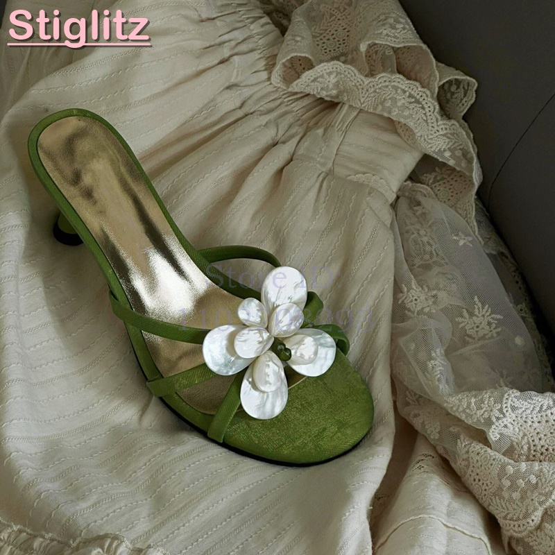 White Flower High Heels Slippe - đánh giá và giá Slip Dress Satin