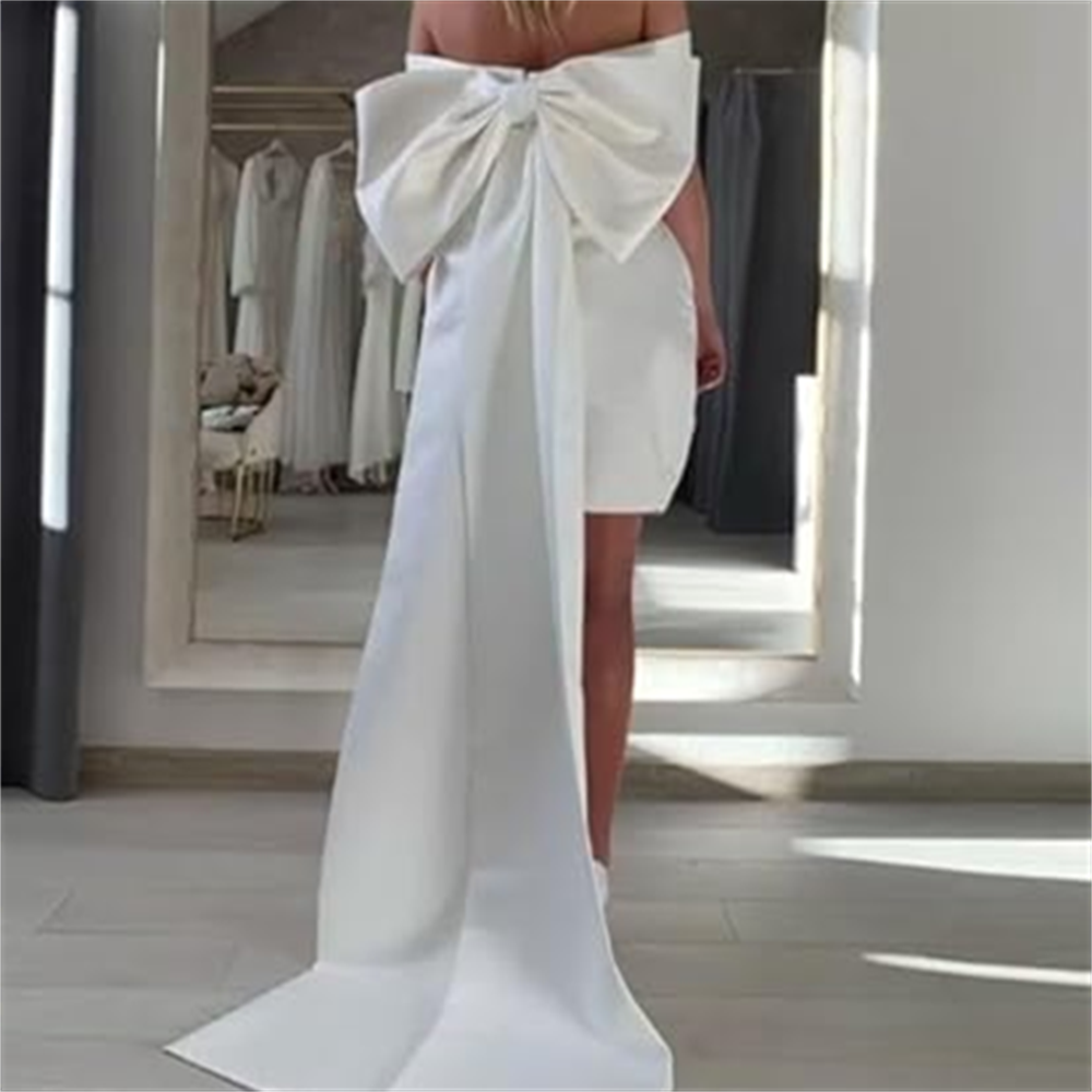 Love Elegant Big Bow for Brida - đánh giá và giá Robe Silk Women