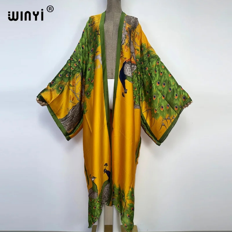 WINYI 2022 Mùa Hè Nữ Cardigan  - đánh giá và giá Robe Silk Women