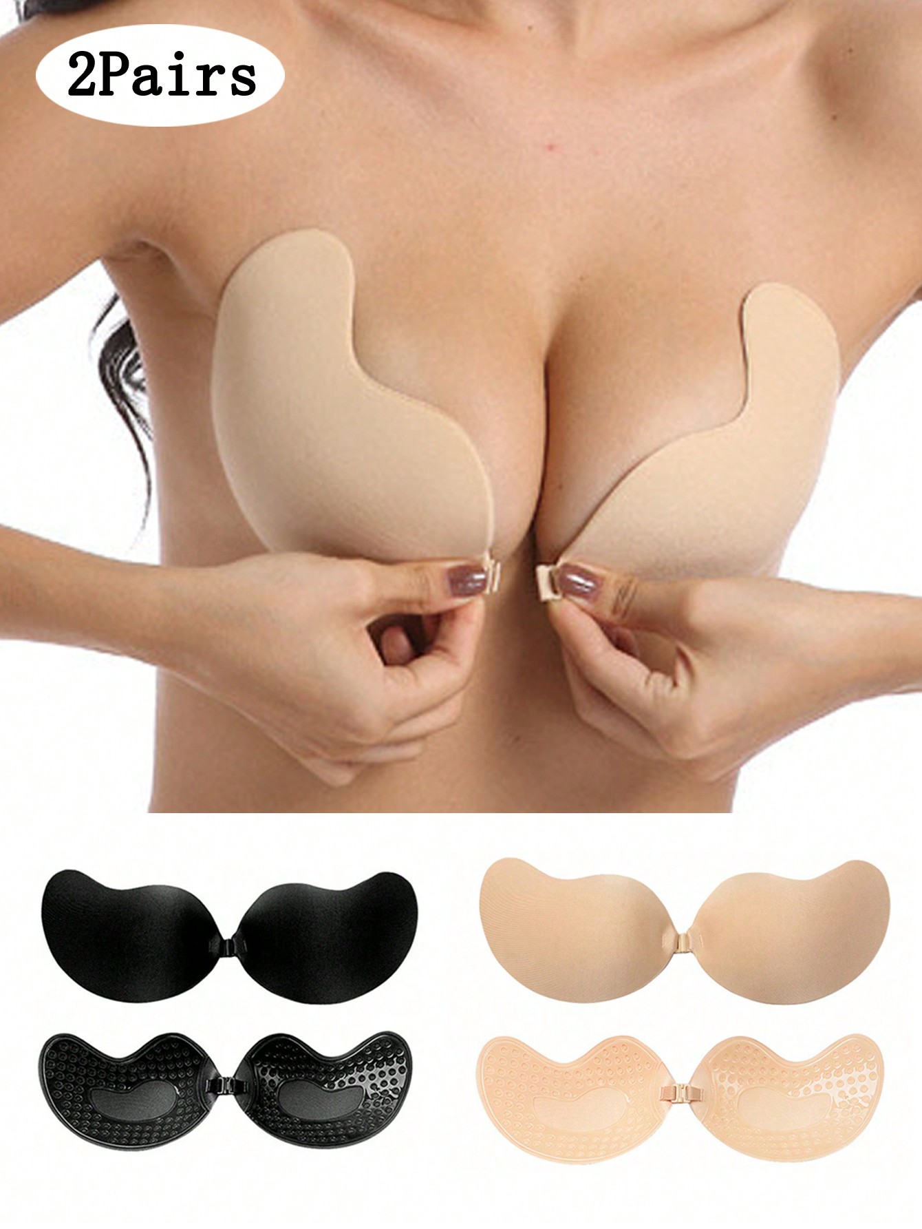 2-pack Women's Self-Adhesive I - đánh giá và giá Push Up Bra Padded