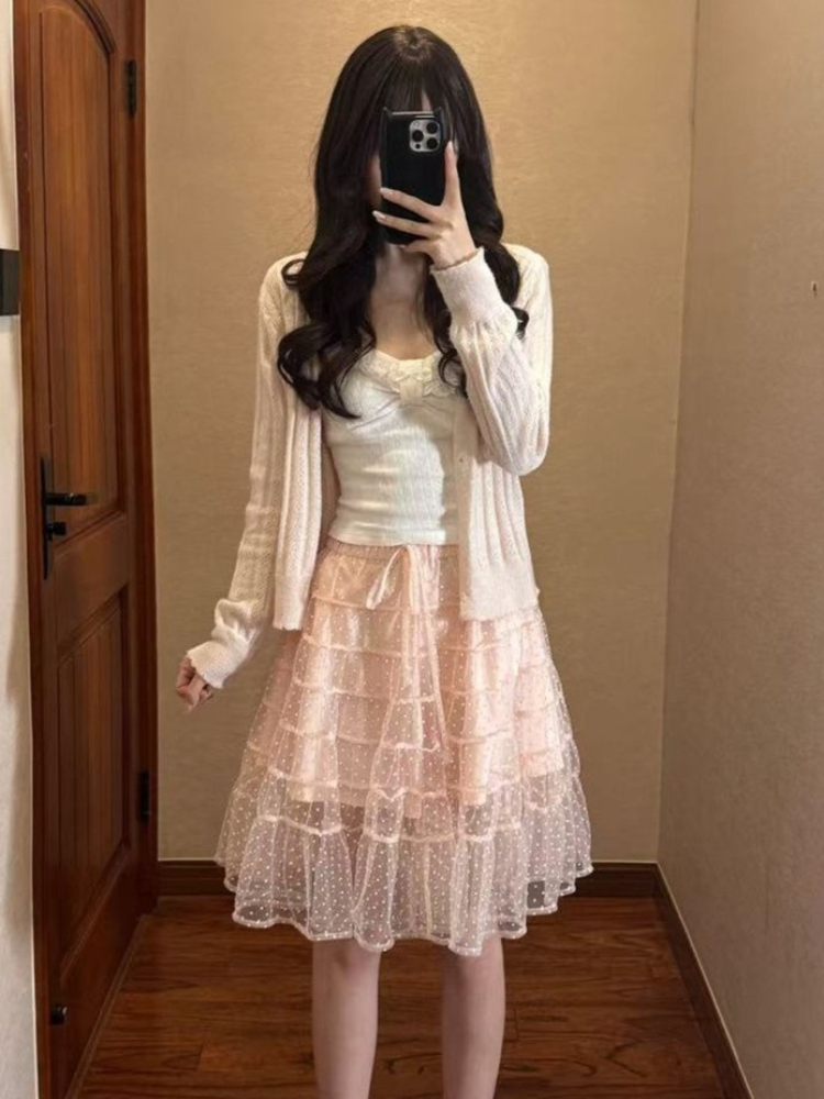 Korean Fashion Slim Fit White  - đánh giá và giá Cami Top Lace